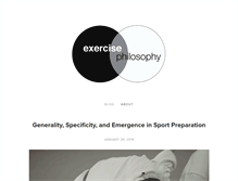 Tablet Screenshot of exercisephilosophy.com